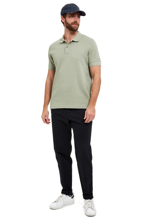 Shop Sealskinz Felthorpe Textured Organic Cotton Polo In Green