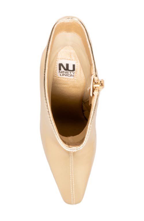 Ninety Union Palladium Square Toe Boot In Gold