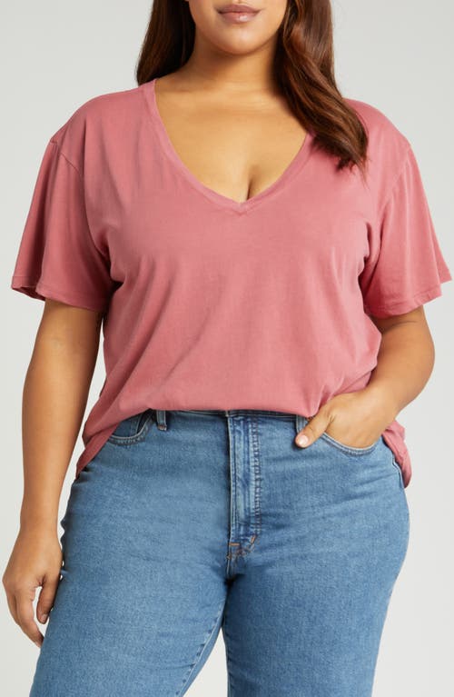 Oversize T-Shirt in Pink Mauve