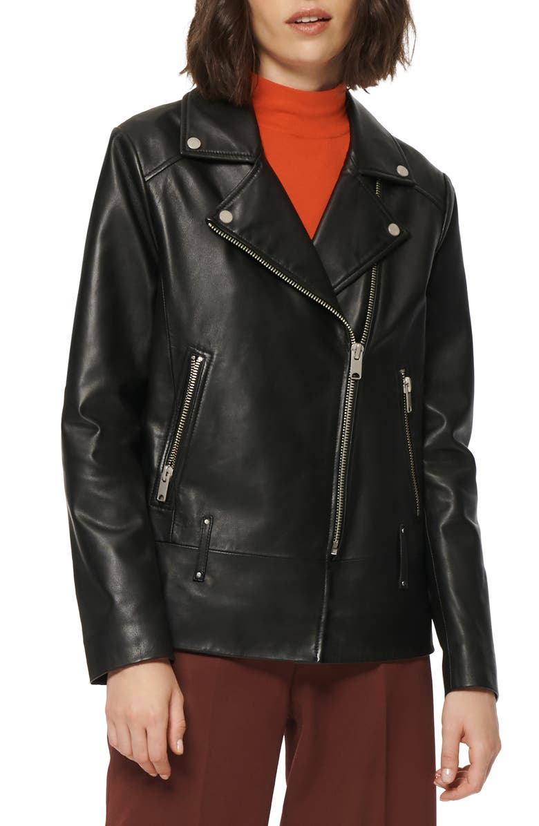 Marc New York Elongated Leather Moto Jacket | Nordstrom