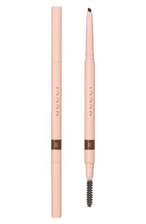 Gucci Stylo À Sourcils Waterpoof Eyebrow Pencil in 03 Chatain at Nordstrom