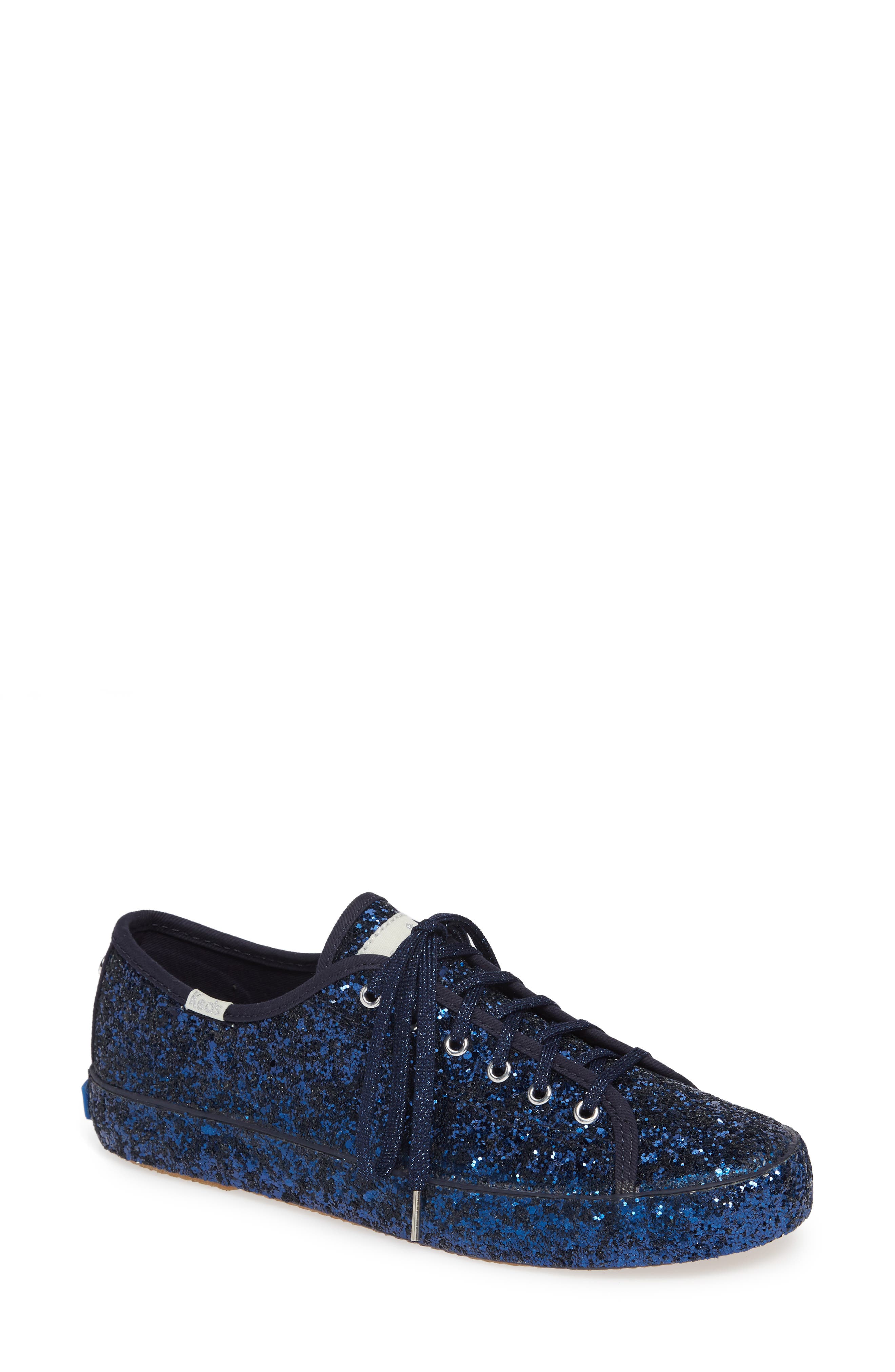 Keds For Kate Spade New York Kickstart Glitter Sneaker, Blue