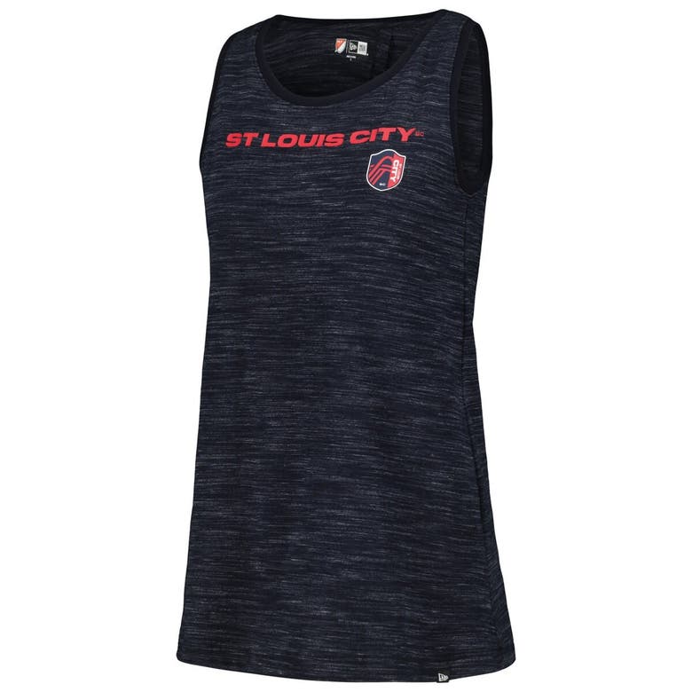 Shop 5th And Ocean By New Era 5th & Ocean By New Era Navy St. Louis City Sc Athletic Cross Back Tank Top