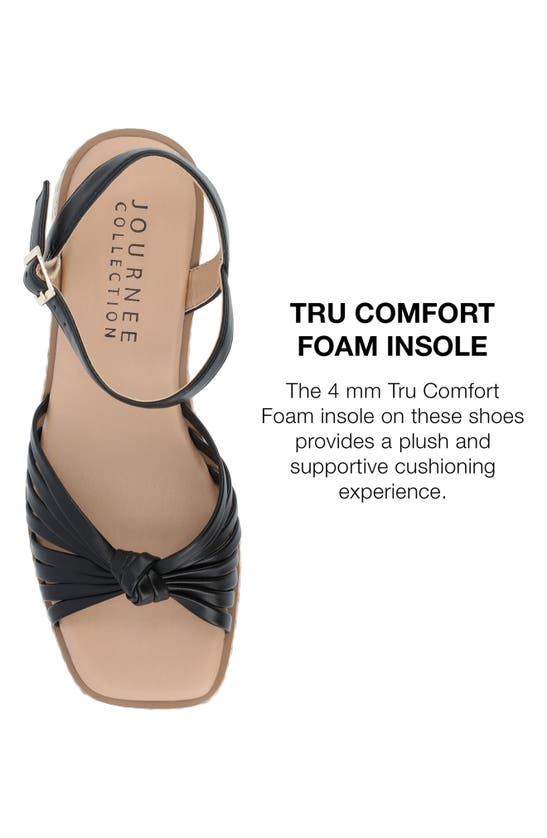 Journee Collection Hally Espadrille Platform Sandal In Black