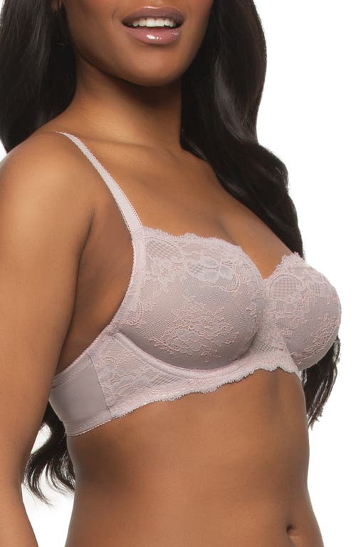Felina Lola Underwire Bra In Gull Gray/pink Dogwood