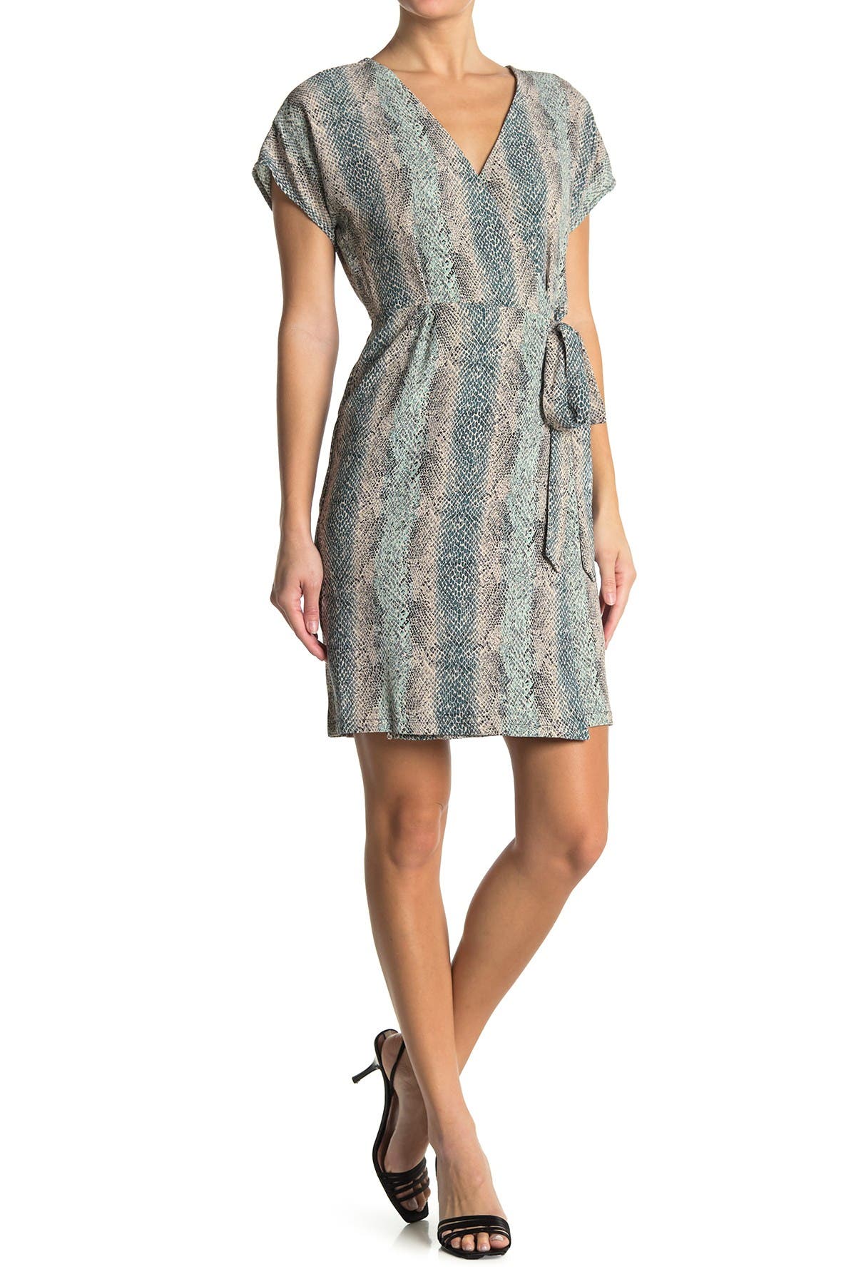 bobeau faux wrap dress