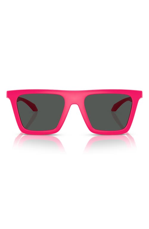 Versace 53mm Rectangular Sunglasses In Pink