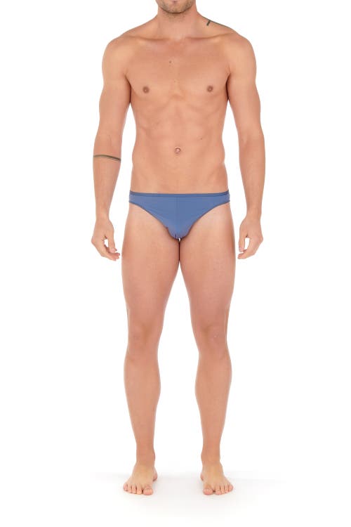 Hom Plumes Micro Brief In Mid Blue