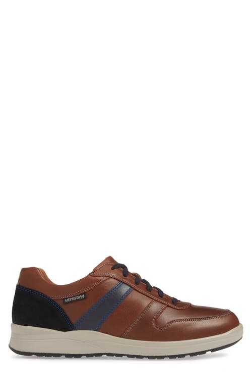 Mephisto Vito Sneaker In Chestnut/navy Leather