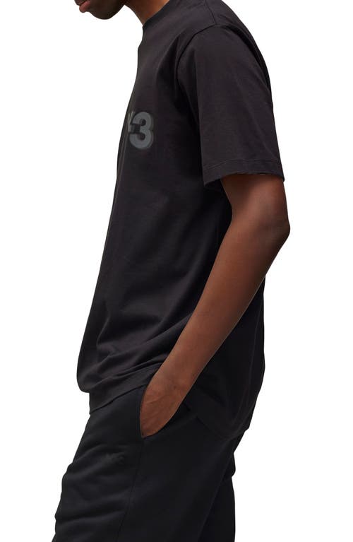 Shop Y-3 Logo Graphic T-shirt In Black