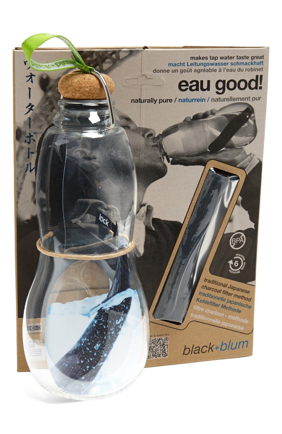 black+blum 'Eau Good' Charcoal Filter Water Bottle Nordstrom