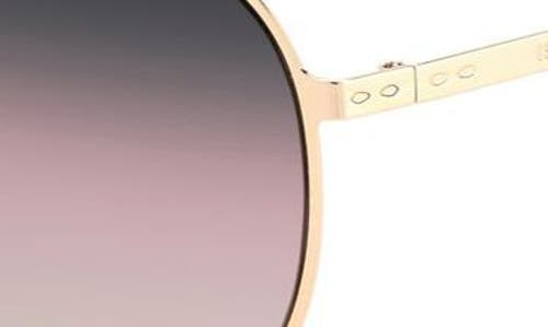 Isabel Marant 62mm Gradient Aviator Sunglasses In Rose Gold Red