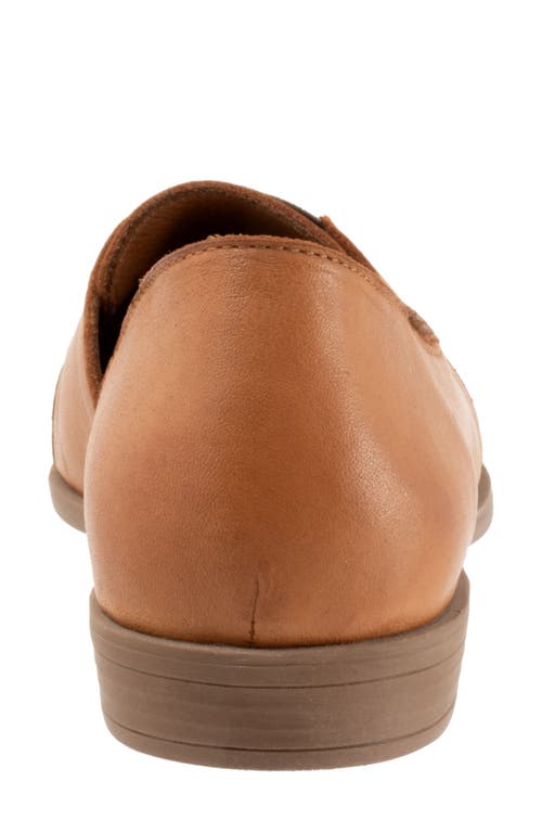 Bueno Brenda Half D'orsay Pointed Toe Flat In Dark Tan