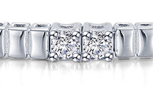 Lafonn Flexible Simulated Diamond Station Bracelet In Silver