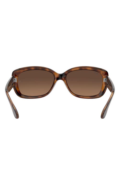 Ray Ban Ray-ban Jackie 58mm Rectangular Sunglasses In Havana/brown Gradient