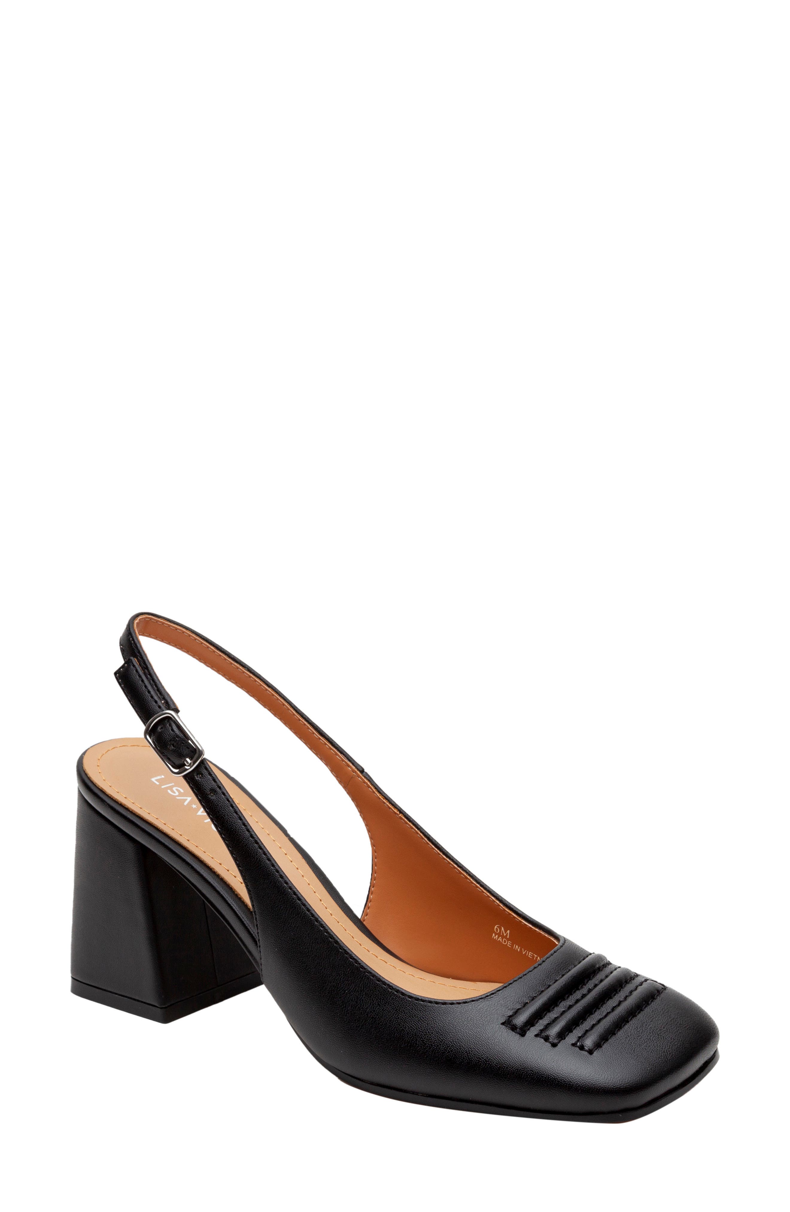 slingback mule shoes