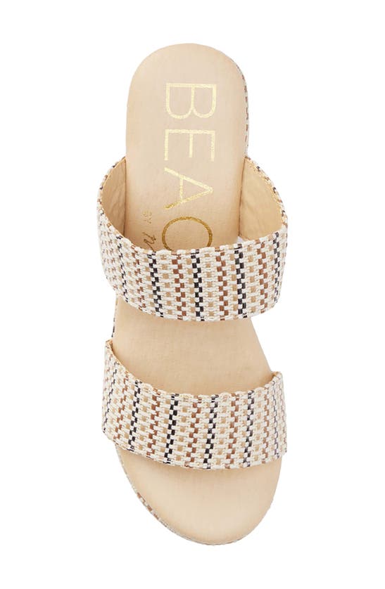 Shop Coconuts By Matisse Ocean Ave Espadrille Platform Slide Sandal In Ivory Mosaic