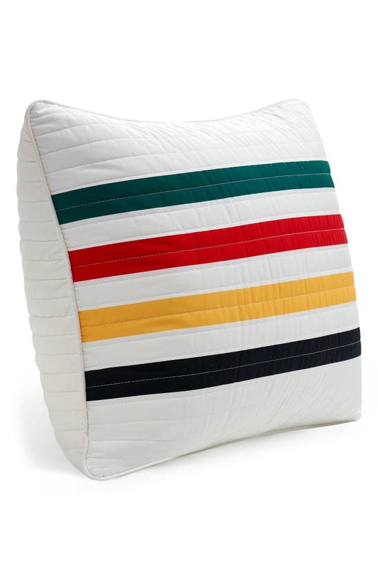 Shop Pendleton Zion Stripe Accent Pillow In Ivory Multi