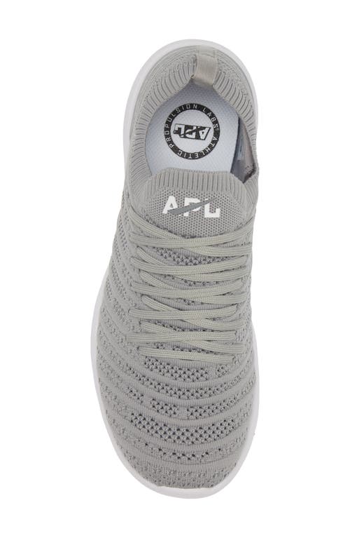 Shop Apl Athletic Propulsion Labs Apl Techloom Wave Hybrid Running Shoe In Cement/white