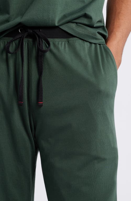 Shop Daniel Buchler Peruvian Pima Cotton Lounge Pants In Deep Forest