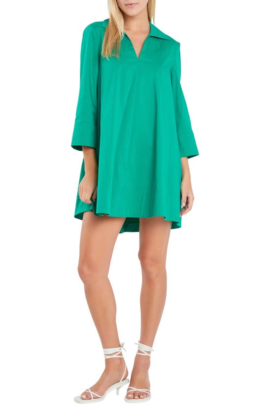 Shop English Factory A-line Caftan Dress In Green