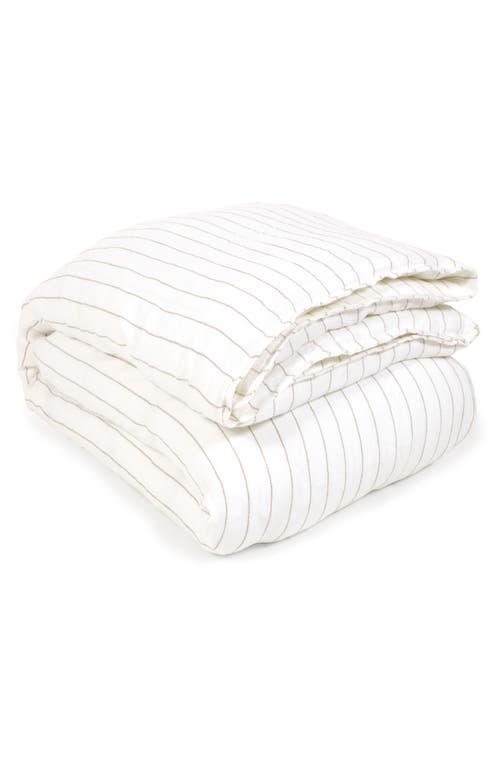 Shop Pom Pom At Home Blake Duvet Cover In White/ocean