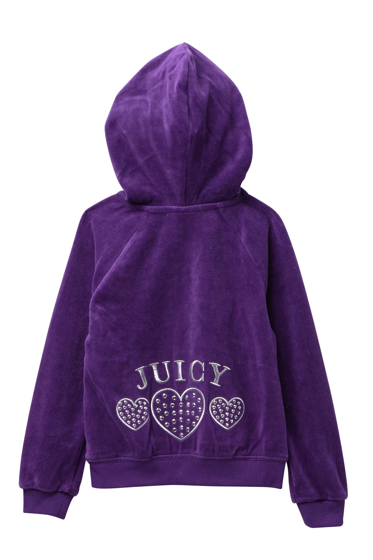 purple velvet hoodie