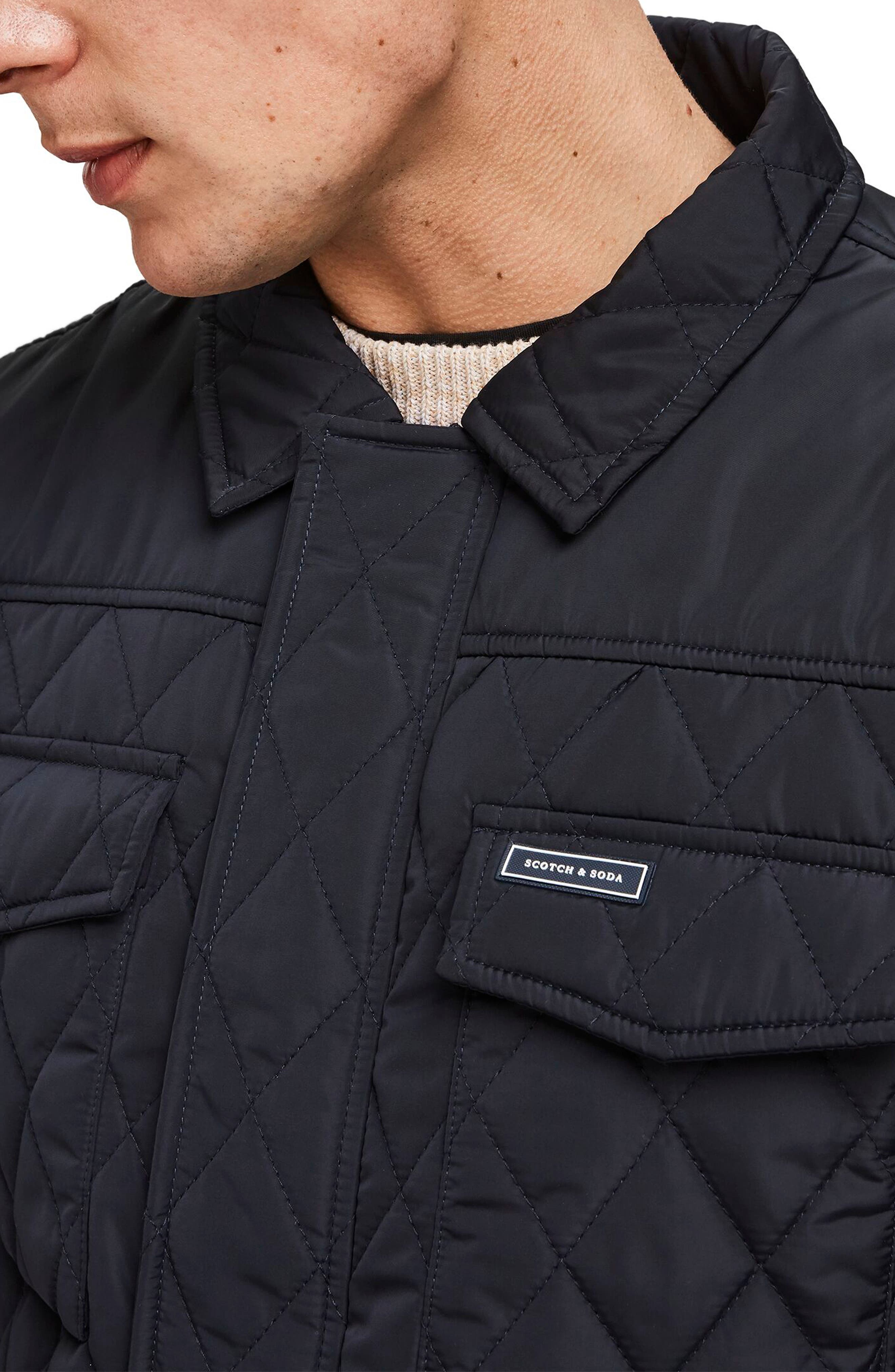 Scotch & Soda Quilted Shirt Jacket Nordstrom Rack