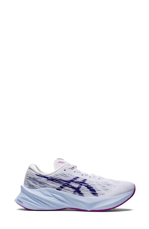 Asics ® Novablast 3 Running Shoe In White/dive Blue