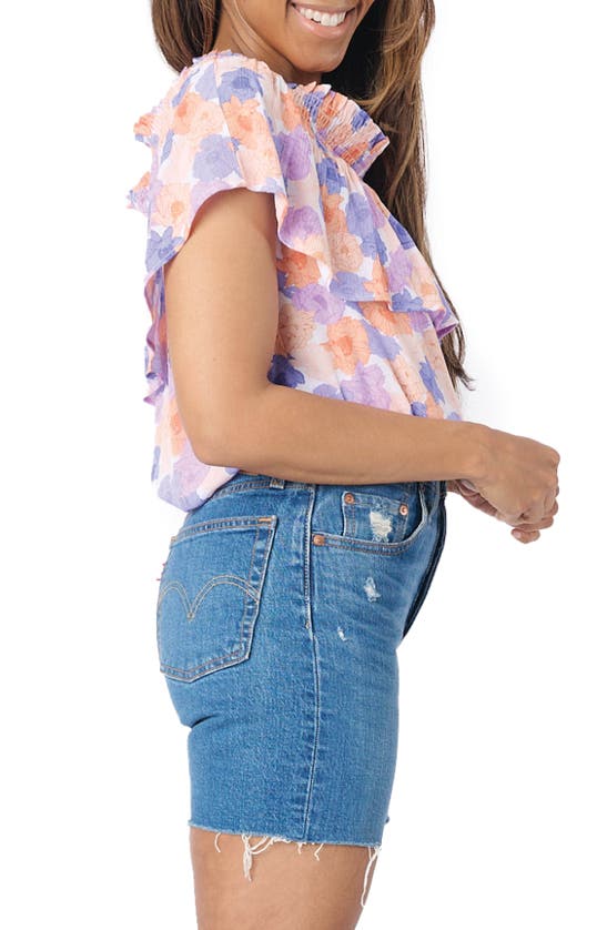 GIBSONLOOK OFF THE SHOULDER RUFFLE TOP