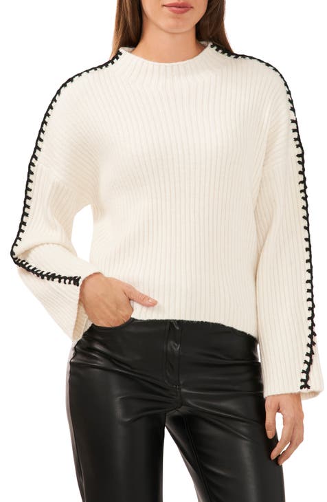 contrast trim sweater | Nordstrom