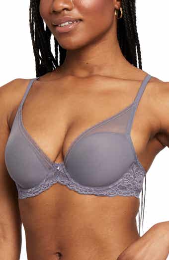 Montelle Muse Full Cup Lace Bra - Crystal Grey