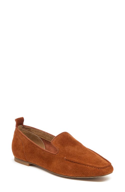 Kelsi Dagger Brooklyn Finley Square Toe Flat in Caramel 