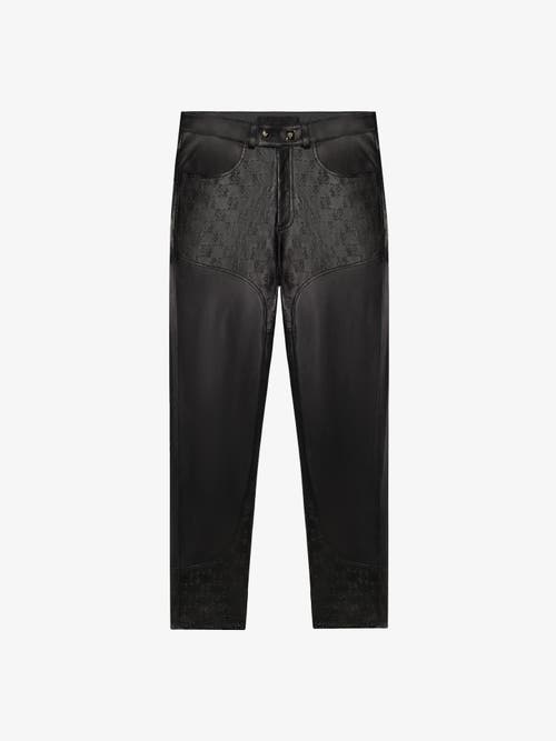 PLACE OF ELMS PLACE OF ELMS COWBOY MONOLINK LEATHER PANTS 