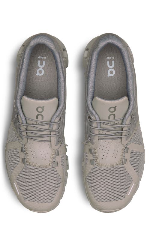 On Cloud 5 Running Shoe In Fog/alloy