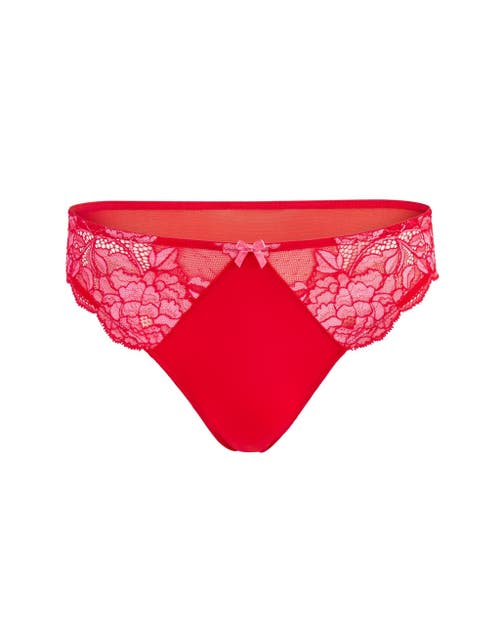 Shop Adore Me Chelsi Brazilian Panties In Dark Red