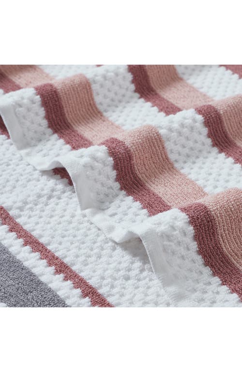 Modern Threads 6-piece Mixed Stripe & Solid Cotton Towel Set In Gold