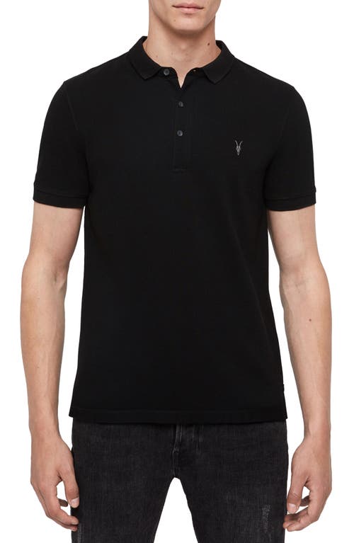 AllSaints Reform Slim Fit Cotton Polo at Nordstrom,