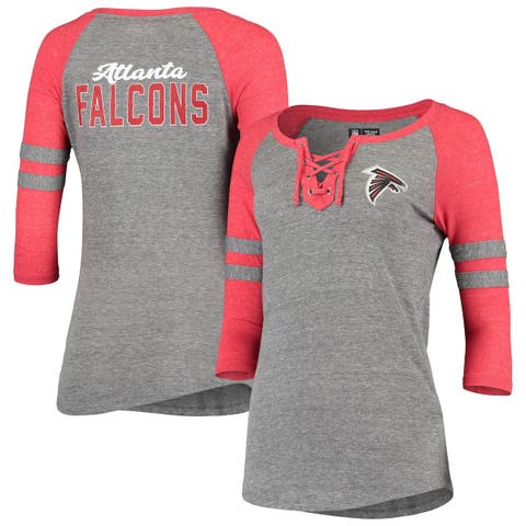Men's Majestic Gray Atlanta Falcons V Tie-Dye T-Shirt