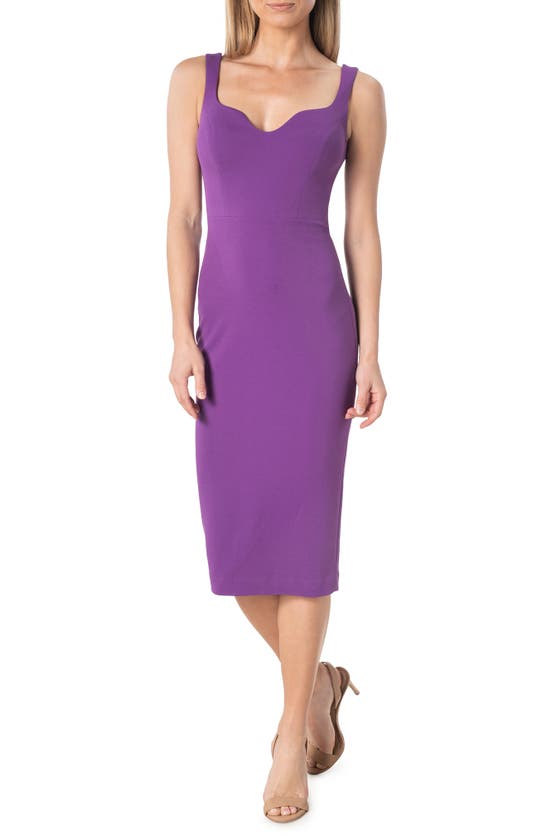 DRESS THE POPULATION SLOANE SLEEVELESS SHEATH DRESS
