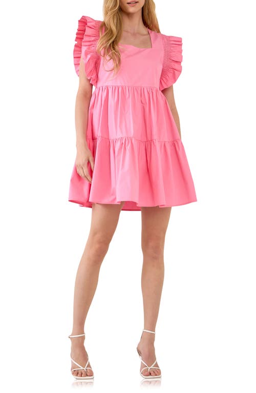 English Factory Cotton Minidress in Pink