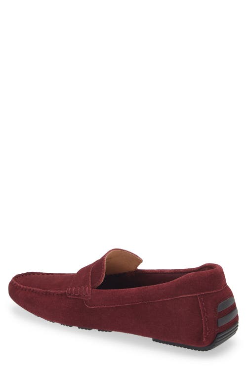 Shop Nordstrom Cody Driving Loafer In Burgundy Brick