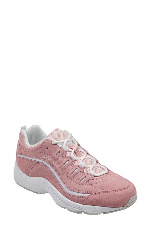 Shop Easy Spirit Romy Sneaker In Coral Blush/white