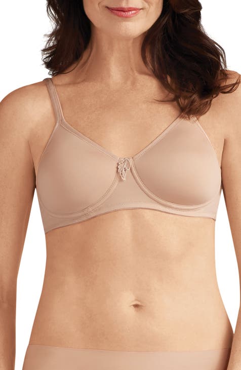 Nearly Me Women's Postsurgical Satin Cup Bra 44A Black 