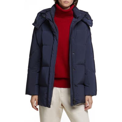 Woolrich Aurora Water Repellent Puffy Down Coat, Blue