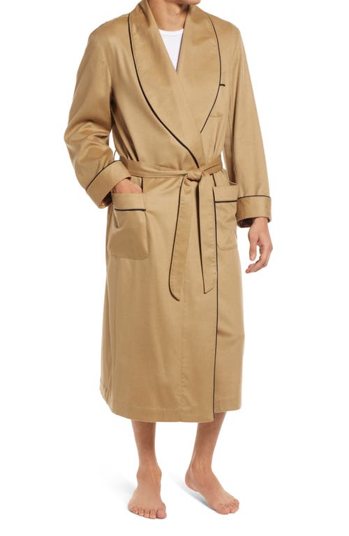 Majestic International Woven Cashmere Robe In Brown