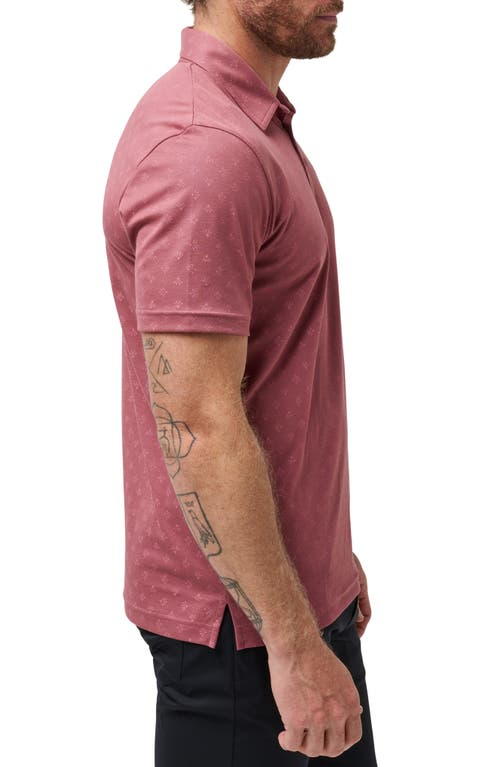 Shop Travismathew Final Answer Polo In Roan Rouge