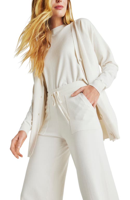 Splendid Veronica Wide Leg Sweater Pants In Moonstone