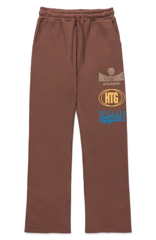 Shop Honor The Gift Studio French Terry Drawstring Pants In Brown