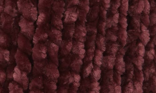 Shop Trouve Trouvé Chenille Headband In Burgundy Fig